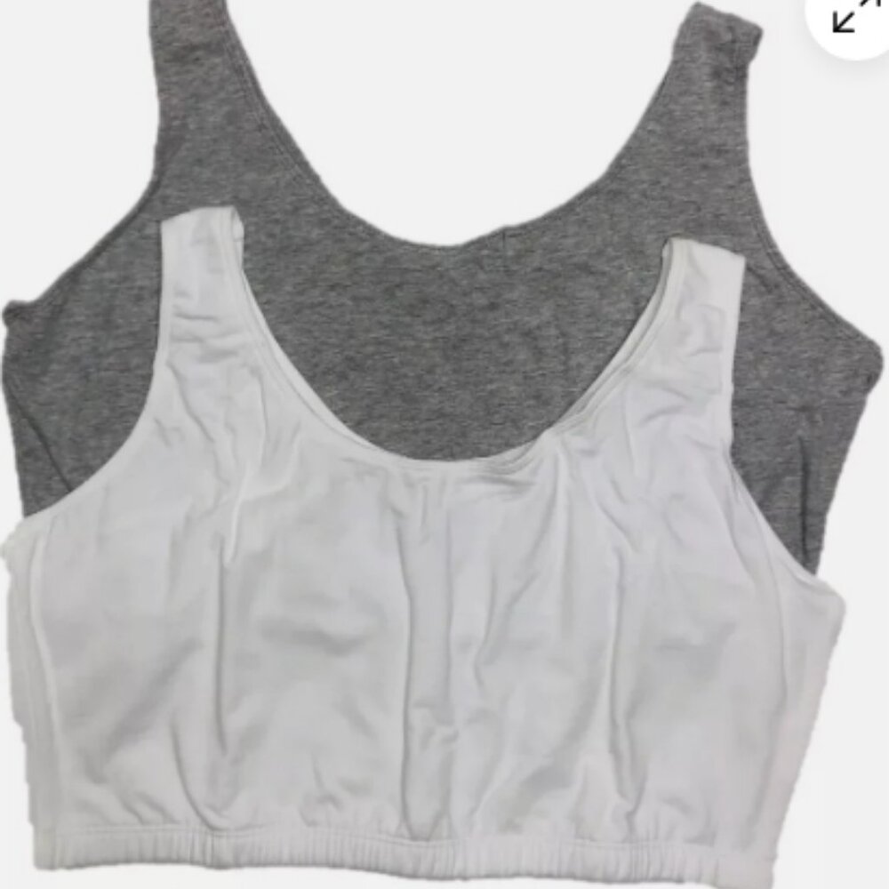 COPY - Zone Pro 2-Pack Total Comfort Tank Style Ladies Sports Bra Style WHIT…